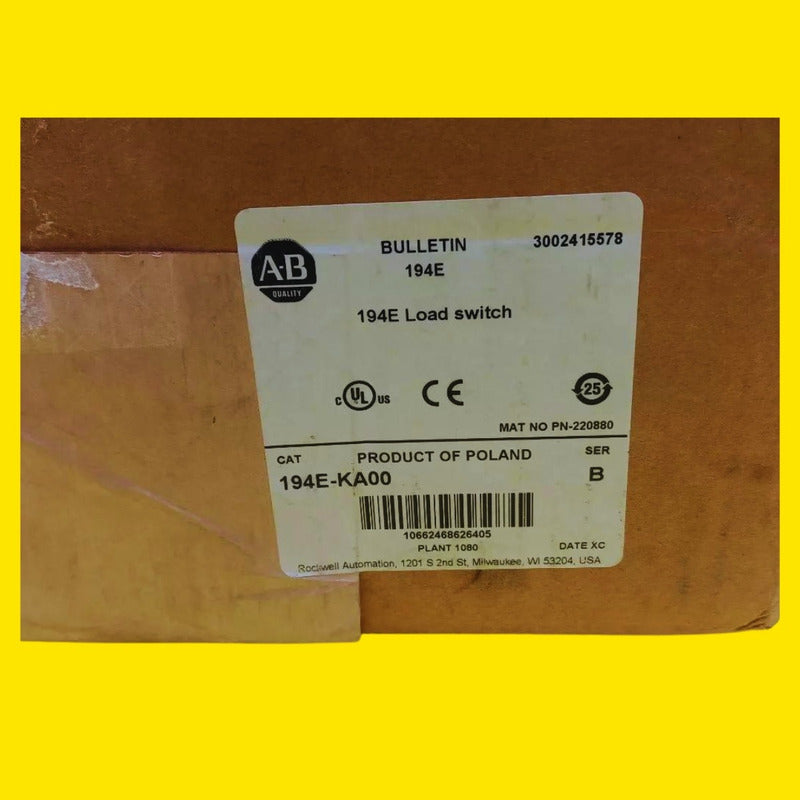 Allen-bradley 194e-ka00 Interruptor