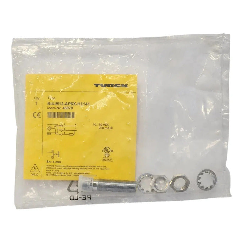 Sensor Inductivo Turck Original Bi4-m12-ap6x-h1141 46070