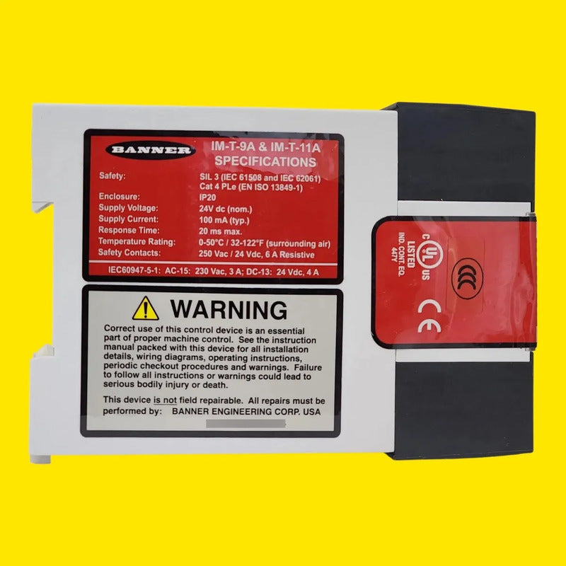 Banner  Im-t-9a   61425 Modulo De Seguridad Relay 24vdc