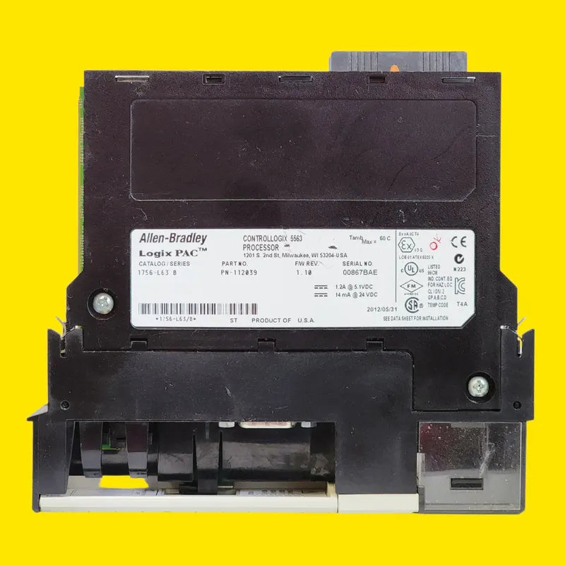 Allen Bradley 1756-l63 Plc Controllogix Industrial 1.10