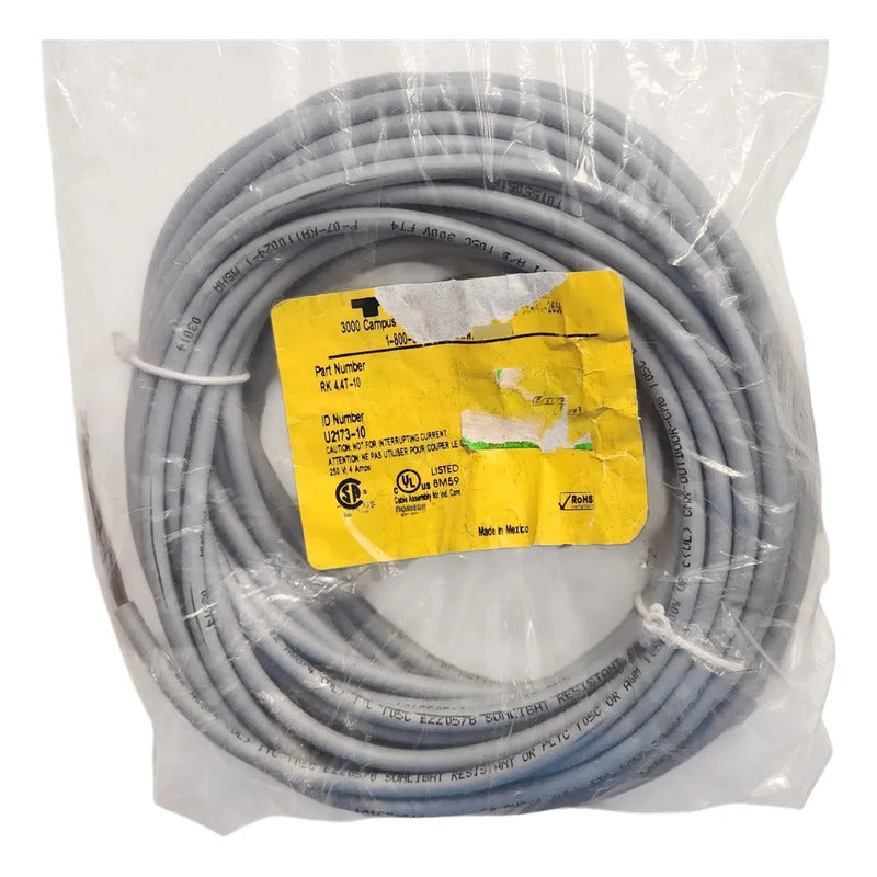 Turck Rk 4.4t-10 U2173-10 Cable Para Sensor Gris