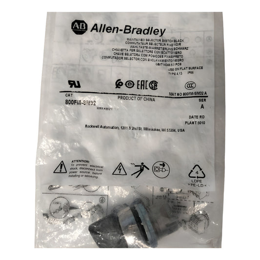 Allen-bradley 800fm-sm32 Interruptor Selector.. Negro