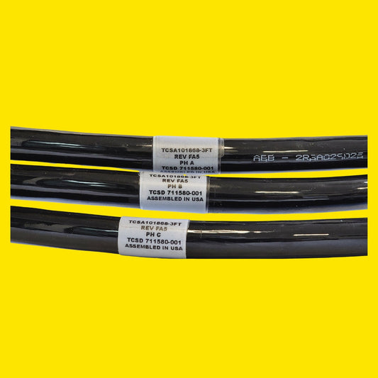 Cable Abb 2rga029783 Tipo Y M12 3 Conectores  Industrial Negro