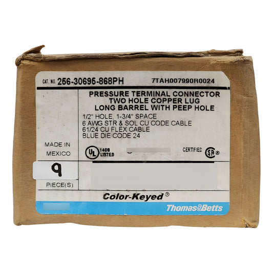 Abb 256-30695-868ph Terminal Cobre Largo 35kv #6awg  (9pzs)