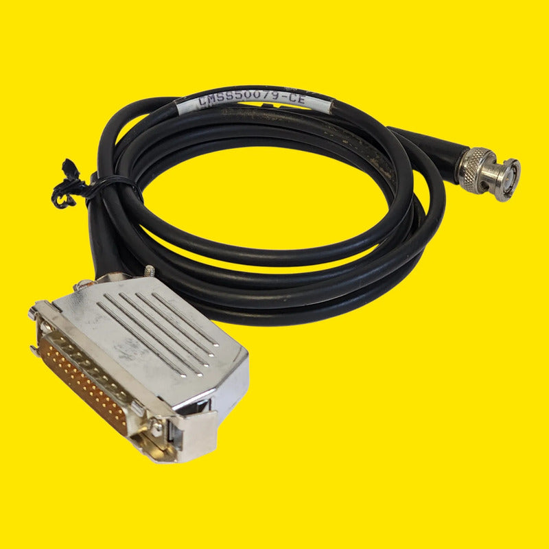 Skf Cmss50079-ce Cable Microlog Bnc A Db25 Analizador Negro