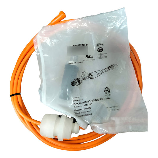 Phoenix Sacc-m12ms-5con-pg 7-va Cable Evt133 Conector Amarillo