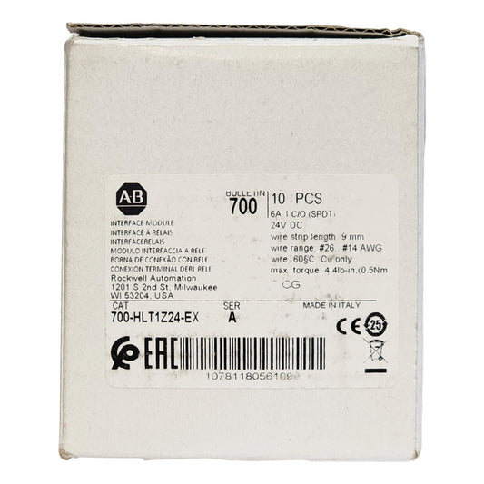 Relé Allen Bradley 700-hl T1z24-ex 24v Riel Din