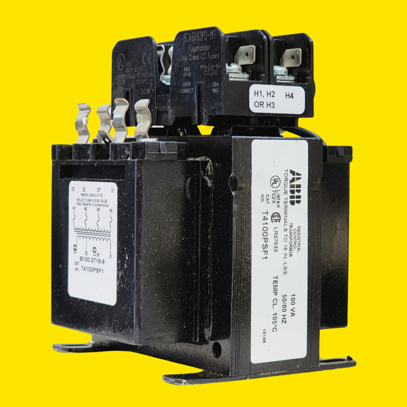 Abb T4100psf1 Transformador Seco 100 Va 240/480-115/24 Negro