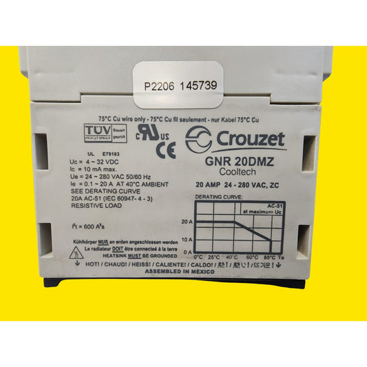 Crouzet Gnr20dmz Relevador De Estado Solido