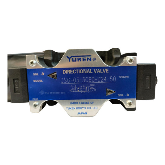 Yuken Dsg-03-3c60-d24-50 Valvula Direccional