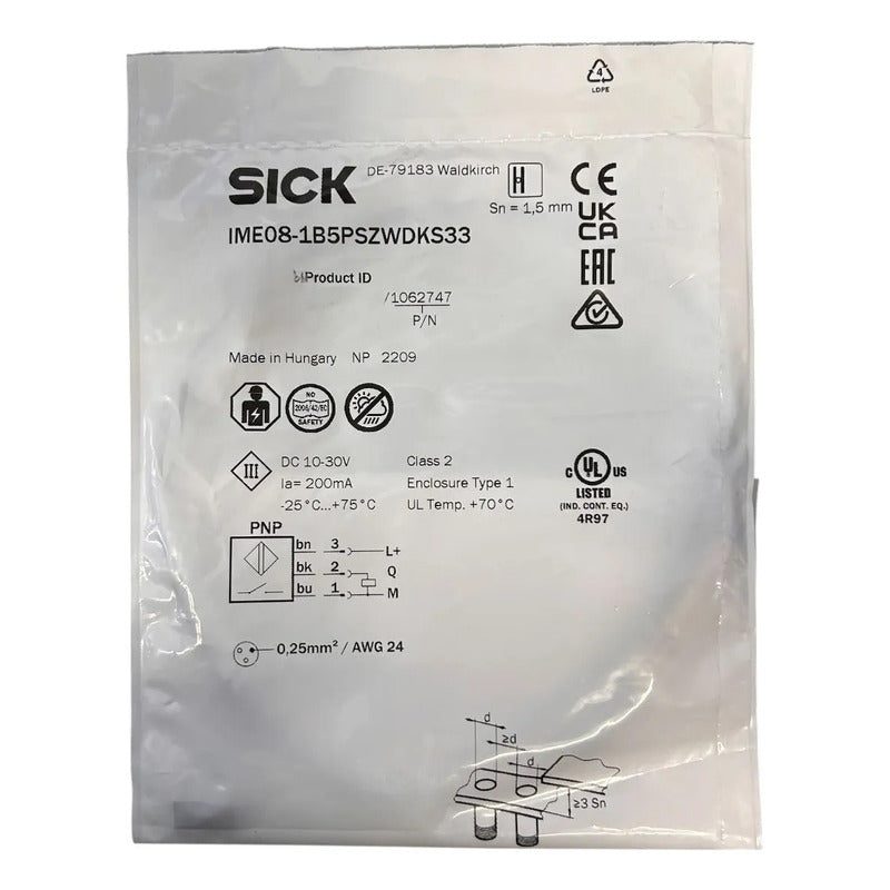 Sick Ime08-1b5pszwdks33 Sensor Proximidad