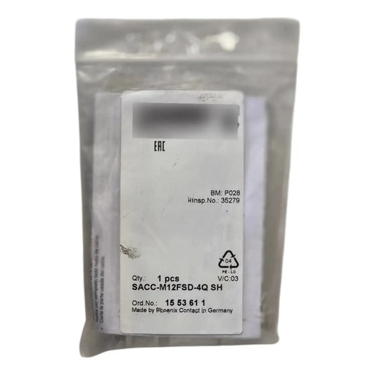 Phoenix Contact Sacc-m12fsd-4q Sh Conector M12 1553611 Negro