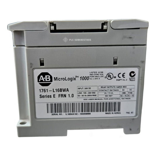 Allen Bradley 1761-l16bwa Micro 1000 Usado - Allen Bradley