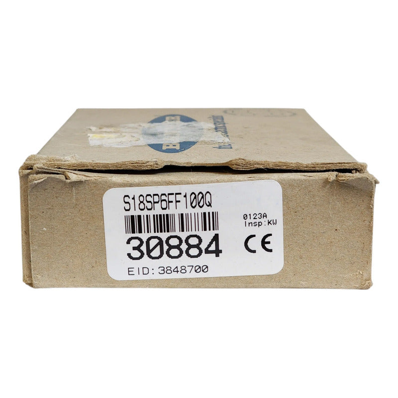 Banner S18sp6ff100q  30884 Sensor Fotoeléctrico Cilíndrico