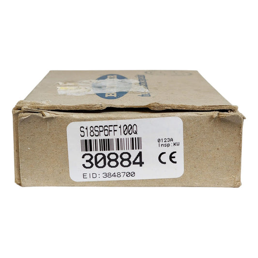 Banner S18sp6ff100q  30884 Sensor Fotoeléctrico Cilíndrico