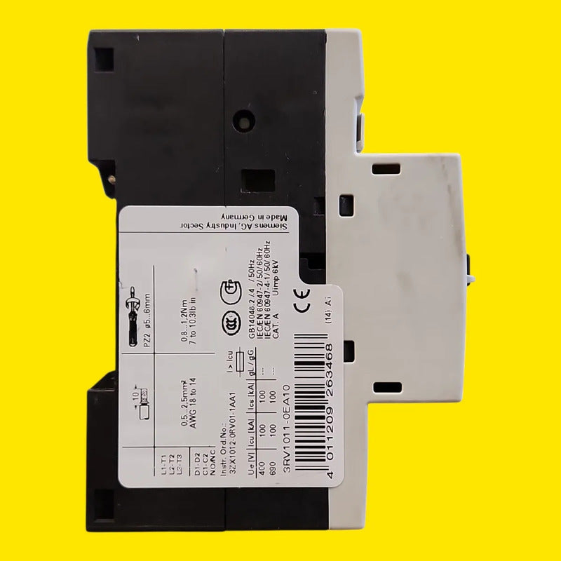 Siemens 3rv1011-0ea10 Guardamotor Sirius 0.28-0.4a 50/60 Hz