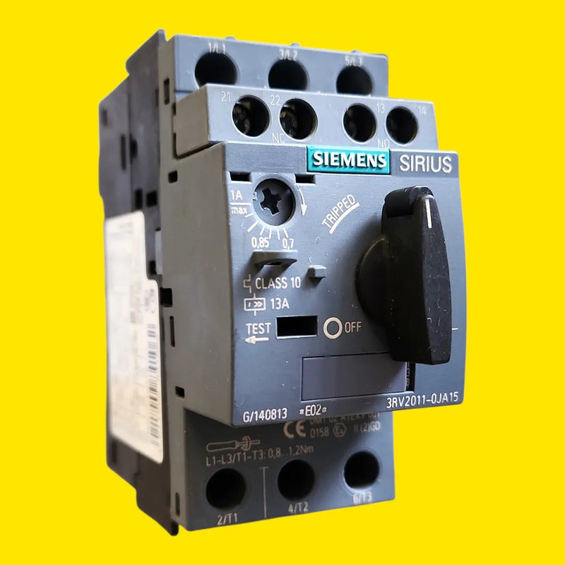 Siemens 3rv2011-0ja15 Guardamotor Sirius 0.7-1a 3 Polos 50hz/60hz