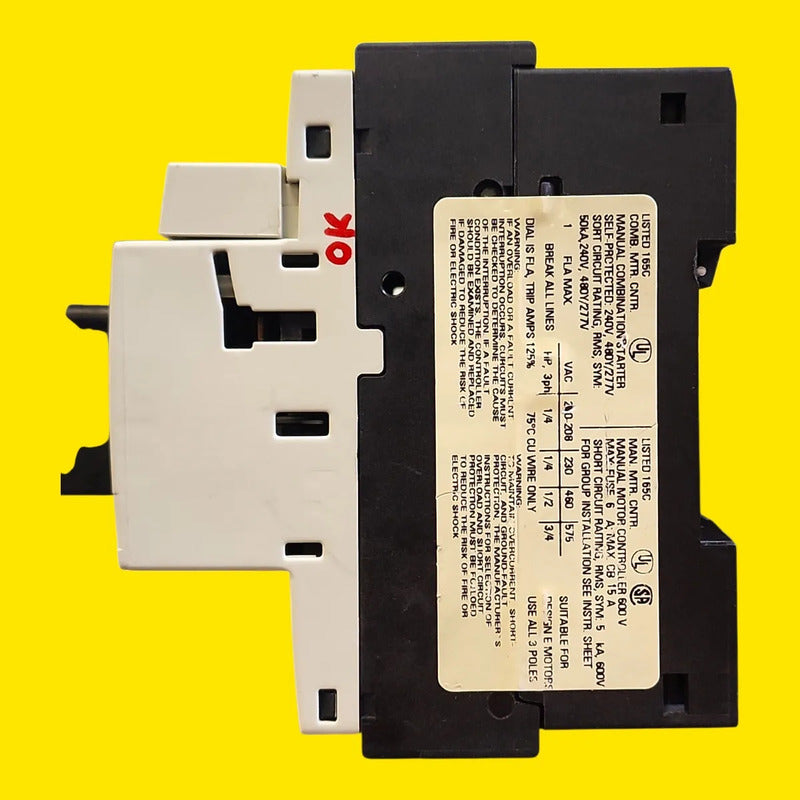 Siemens 3rv1021-0ja10 Guardamotor Sirius 0.7-1a 3 Polos 50hz/60hz