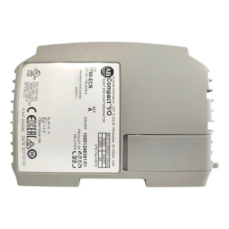 1769-ecr Compactlogix | Tapa Derecha De Extremo De Bus