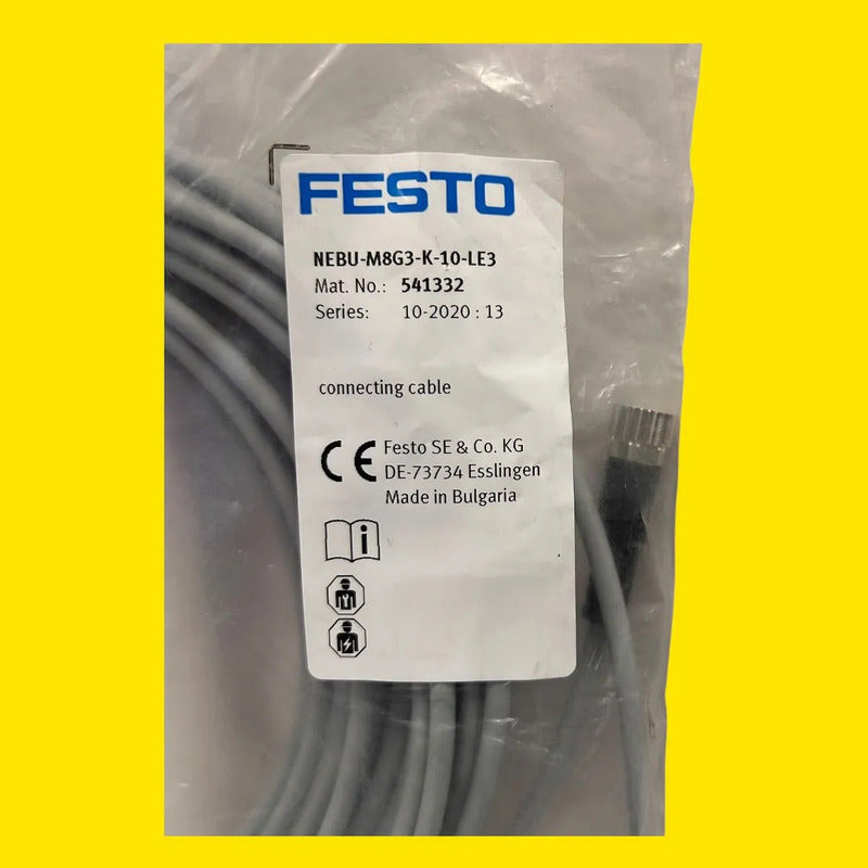Festo Nebu-m8g3-k-10-le3 Cable Para Sensor M8 3 Pines