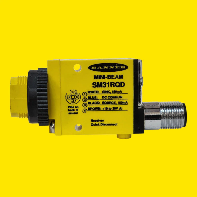 Banner Sm31rqd 26839 Sensor Receptor Barrera 3m M12
