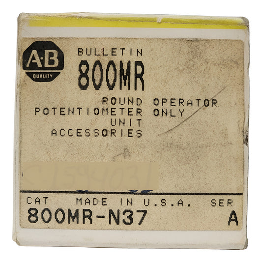 Allen-bradley 800mr-n37 Pulsador Industrial Roja 30mm Nuevo Negro