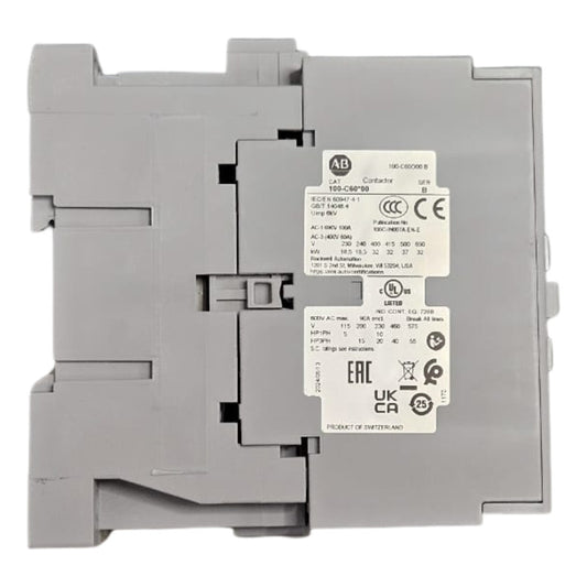 Allen-bradley 100-c60d00 Contactor 110v 50hz 120v 60hz