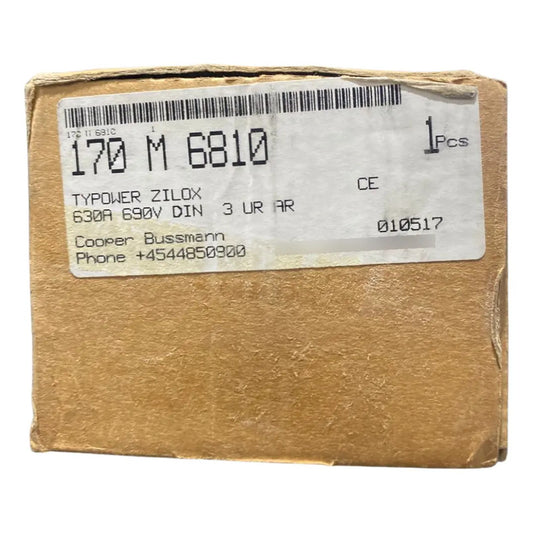 Fusible Industrial 170m6810 630 A 690 V Ac Ar Bussmann