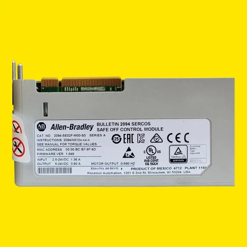 Allen Bradley 2094-se02f-m00-s0 Kinetix 6200 Servo Sto