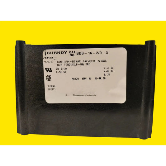 Burndy Bdb-16-2/0-3 Bloque De Distribucion De Energia