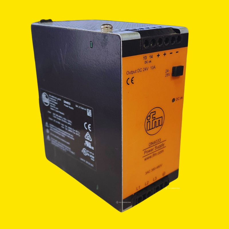 Ifm Dn4033 Power Supply 24 Vdc 10 Amp Input 3 Ac 380-480v