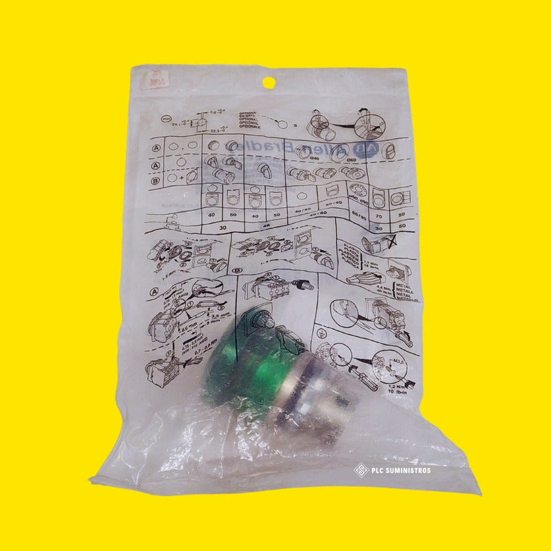 Allen-bradley 800fm-lmp43e3 Empujar/jalar Iluminado Verde 40 Verde