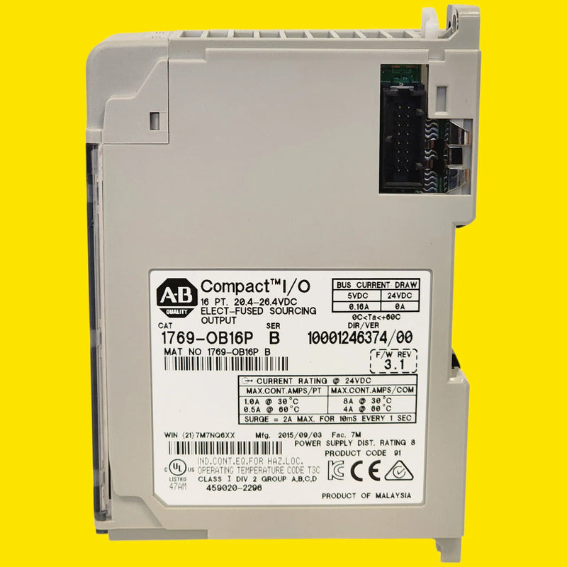 Allen-bradley 16pt 24vdc Elect-fused 1769-ob16p