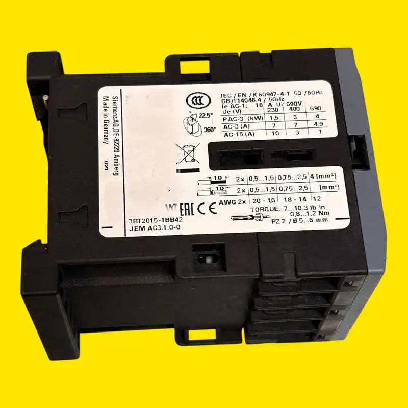 Siemens 3rt2015-1bb42 Contactor De Potencia Sirius