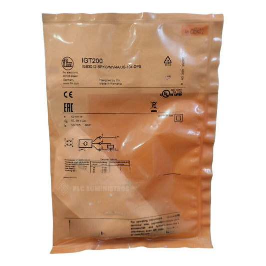 Sensor Inductivo M12 Pnp 10-30 Vdc Ifm Efector Igt200