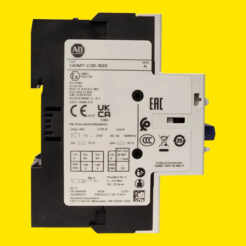 Allen Bradley 140mt-c3e-b25 Guardamotor Magnetotermico 1.6-2 50/60 Hz