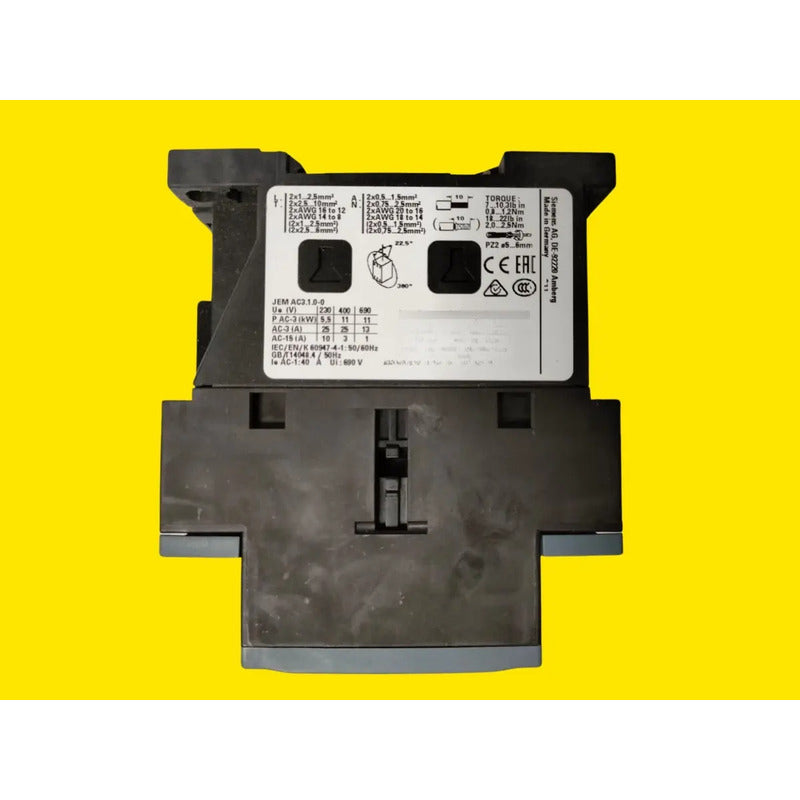 Contactor De Potencia Ac-3, 25amp 11kw 3rt2026-1ak60 Siemens