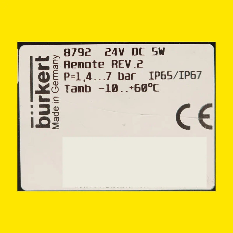 Burkert 8792 Posicionador Electroneumático