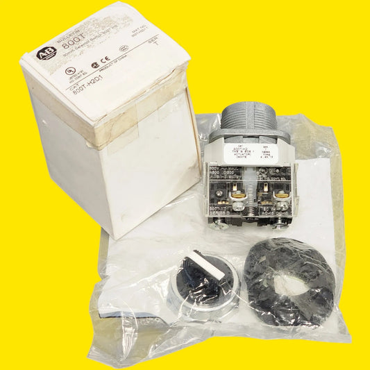 Allen-bradley 800t-h2d1 Selector Mantenido 30 Mm Negro/blanco