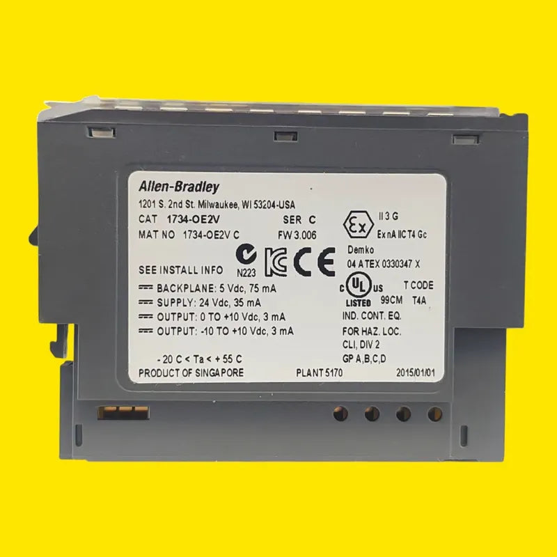 Allen-bradley 1734-oe2v Modulo De Salida Analogica