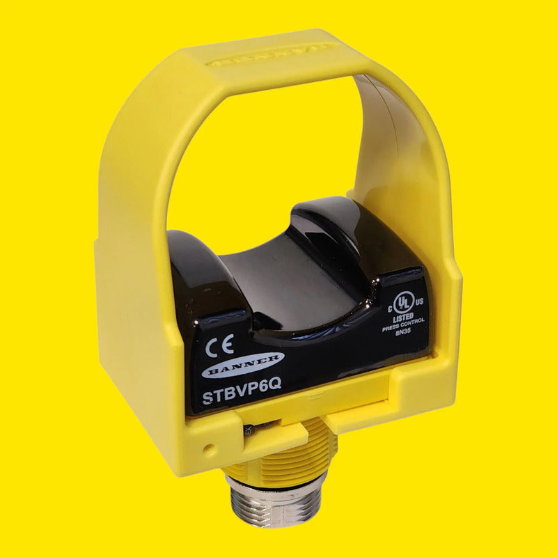 Banner Stbvp6q 64180 Boton Tactil Optico De Seguridad Amarillo