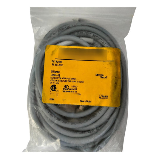 Turck Rk 4.5t-5/sv Cable U0961-49
