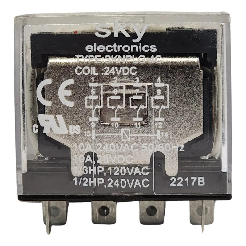 Relé Industrial Miniatura Sky Electronics Sknpl-4c 2217b