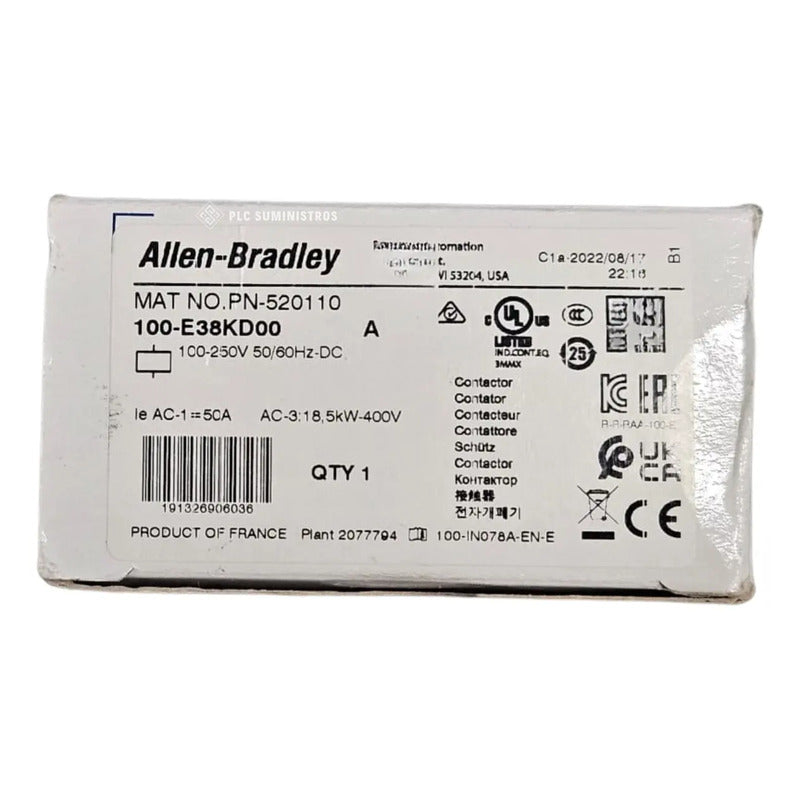General - Allen-bradley 100-e38kd00 Contactor