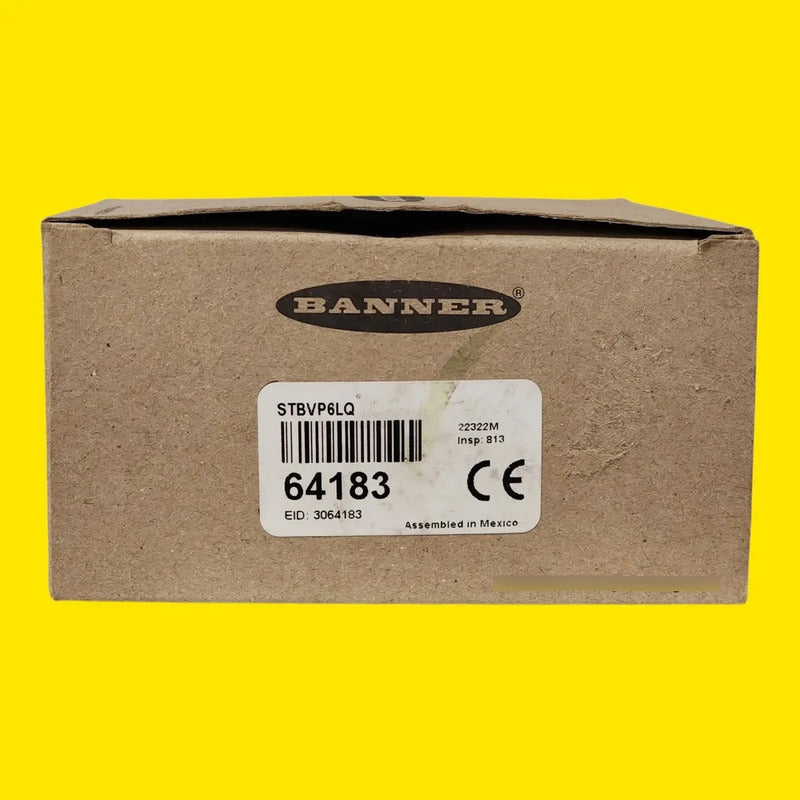 Banner Stbvp6lq 64183 Boton Tactil Optico De Seguridad Amarillo
