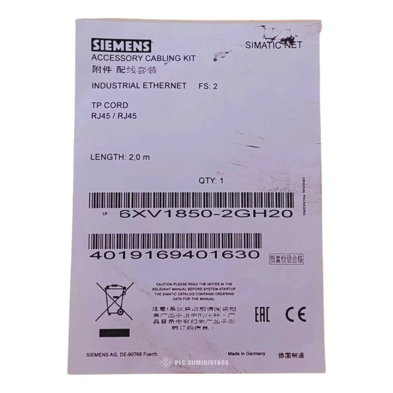 Siemens 6xv1850-2gh20 Cable De Conexion