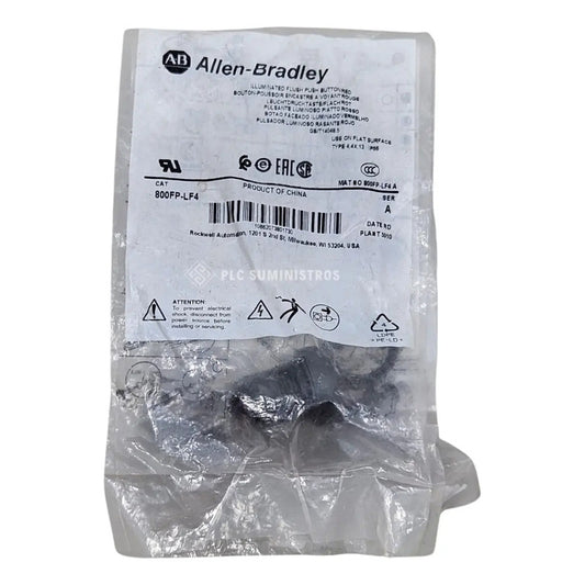 Allen-bradley 800fp-lf4 Botón Pulsador Rojo Rasante. Rojo