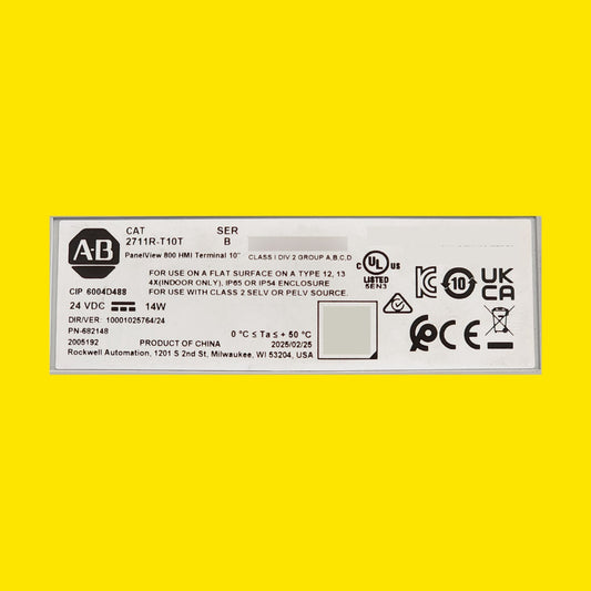 Hmi Allen-bradley Panelview 800 2711r-t10t 10