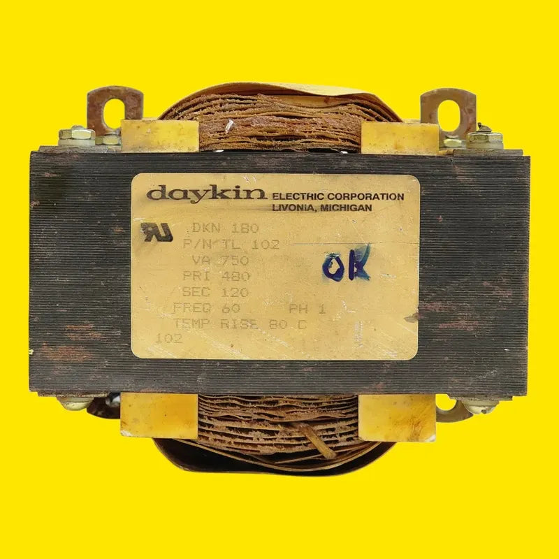 Daykin Dkn180 Transformador Monofasico 480v A 120v 750va Negro