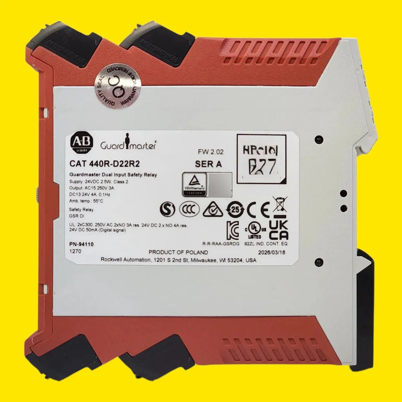 Allen-bradley 440r-d22r2 Relevador De Seguridad Guardmaster